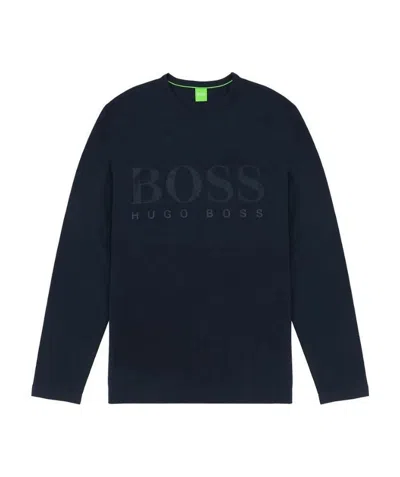 Hugo Boss Logo Printed T-shirt In Black
