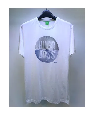 Hugo Boss Logo Printed T-shirt In Blue