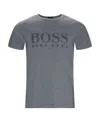 Hugo Boss Logo Printed T-shirt In Gray