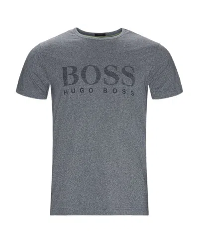 Hugo Boss Logo Printed T-shirt In Gray