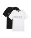Hugo Boss Logo Printed T-shirt Two-piece Set In White