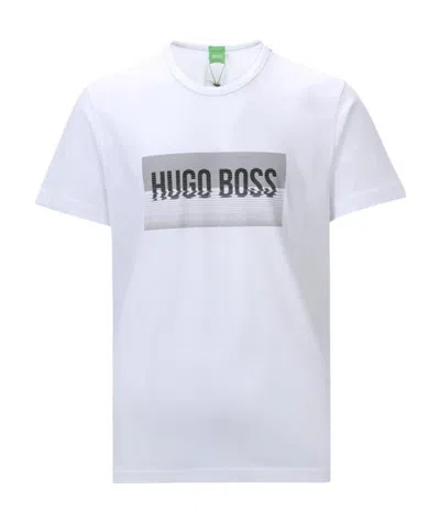 Hugo Boss Logo Printed T-shirt In White