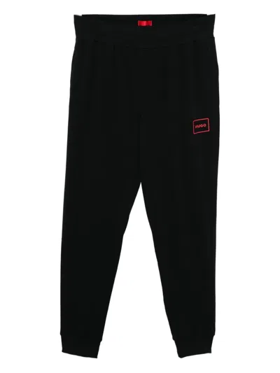 Hugo Boss Logo-printed Track Pants In Black
