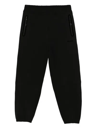 Hugo Boss Logo-printed Track Pants In Black