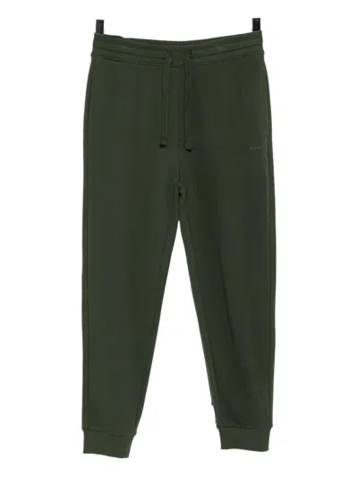 Hugo Boss Logo-printed Track Pants In Green
