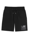 Hugo Boss Logo-printed Track Shorts In Black