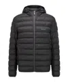 Hugo Boss Calanos Lightweight Puffer Jacket In Black