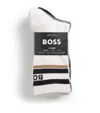 Hugo Boss Logo Ribbed Socks In White