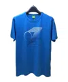 Hugo Boss Logo Round-neck T-shirt In Blue