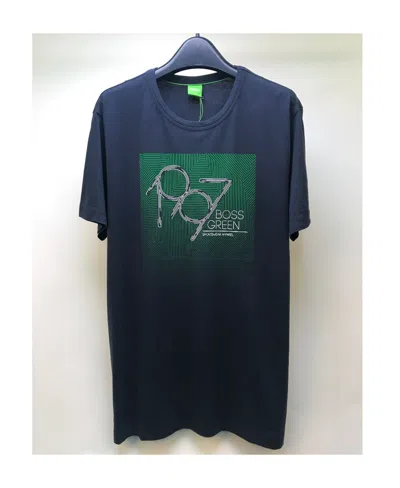 Hugo Boss Logo Round-necked T-shirt In Black