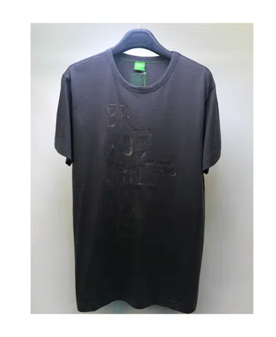 Hugo Boss Logo Round-necked T-shirt In Black