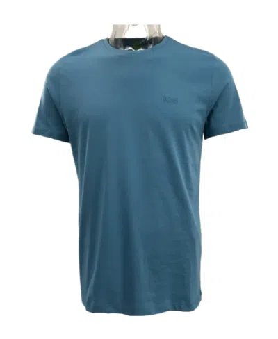 Hugo Boss Logo Round-necked T-shirt In Blue