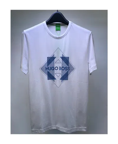 Hugo Boss Logo Round-necked T-shirt In Blue
