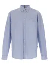 Hugo Boss Boss Cotton Shirt In Light Blue