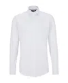Hugo Boss Hank Slim Fit Solid Dress Shirt In White