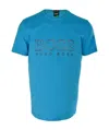 Hugo Boss Logo Short-sleeved T-shirt In Blue