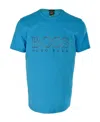 Hugo Boss Logo Short-sleeved T-shirt In Blue
