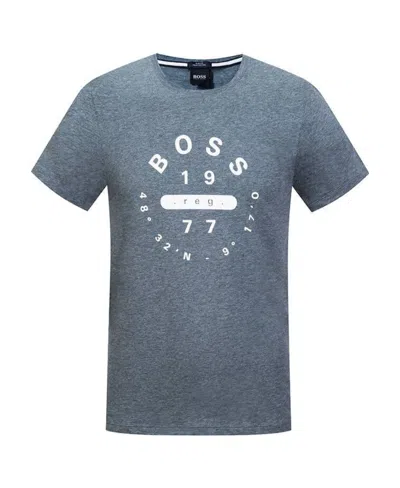 Hugo Boss Logo Short-sleeved T-shirt In Gray