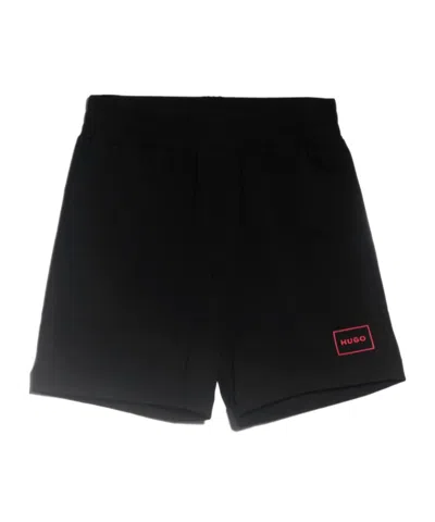 Hugo Boss Logo Shorts In Black