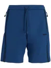 Hugo Boss Logo Shorts In Blue