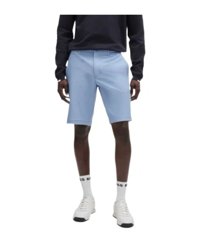 Hugo Boss Logo Shorts In Blue