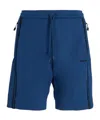 Hugo Boss Logo Shorts In Blue