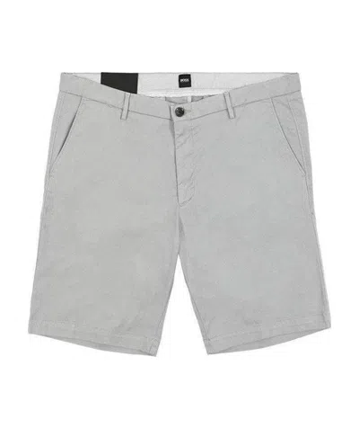 Hugo Boss Logo Shorts In Gray