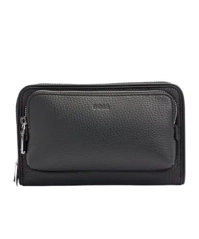 Hugo Boss Logo Shoulder Bag In Black