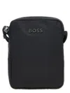 Hugo Boss Logo Shoulder Strap Crossbody Bags Black