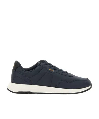 Hugo Boss Logo Sneakers In Black