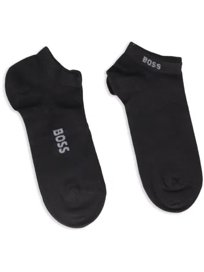 Hugo Boss Logo Socks In Black