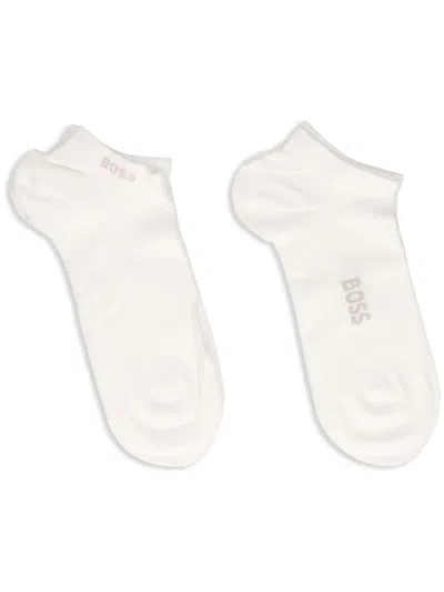 Hugo Boss Logo Socks In White