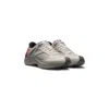Hugo Boss Logo-spoiler Trainers In Mesh And Faux Suede In Gray