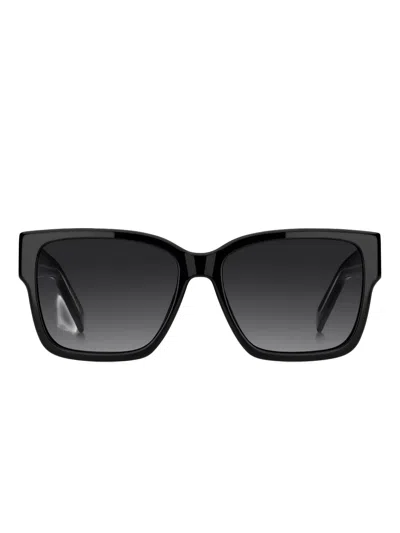 Hugo Boss Logo Square Sunglasses In Black