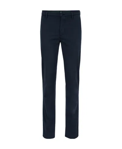 Hugo Boss Logo Straight Casual Pants In Black