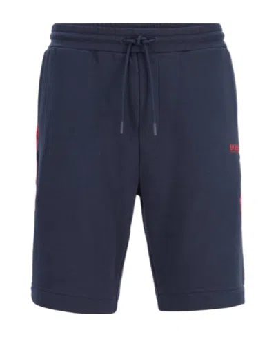 Hugo Boss Logo Straight Shorts In Black