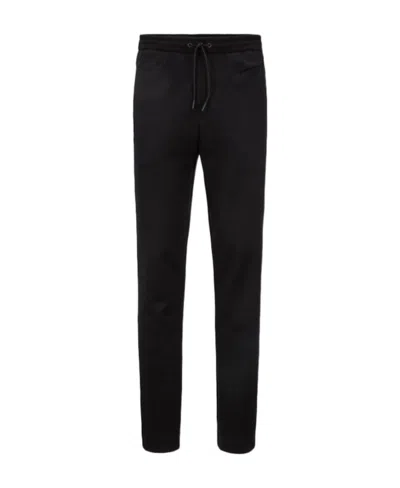 Hugo Boss Logo Straight Sweatpants In Black