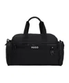 Hugo Boss Logo-strap Holdall With Contrast Branding In Black