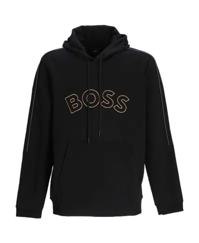 Hugo Boss Logo Sweater In Black