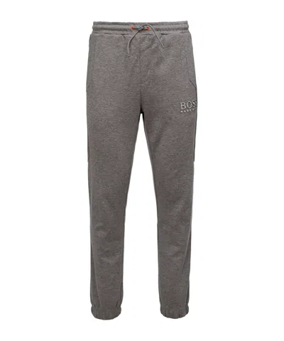 Hugo Boss Logo Sweatpants In Gray