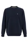 Hugo Boss Mens Boss Branded Crewneck Cotton-blend Sweatshirt