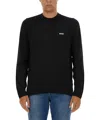 Hugo Boss Logo Sweatshirt In Black