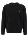 Hugo Boss Cotton-terry Regular-fit Sweatshirt With Double Monogram In Black