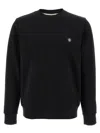 Hugo Boss Cotton-terry Regular-fit Sweatshirt With Double Monogram In Black