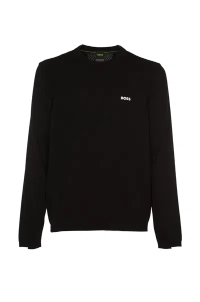 Hugo Boss Logo Sweatshirt In Black