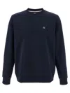 Hugo Boss Mens Boss Branded Crewneck Cotton-blend Sweatshirt