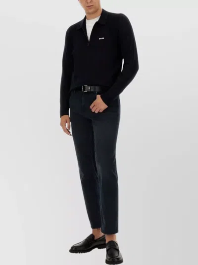 Hugo Boss Logo Sweatshirt Long Sleeves In Black