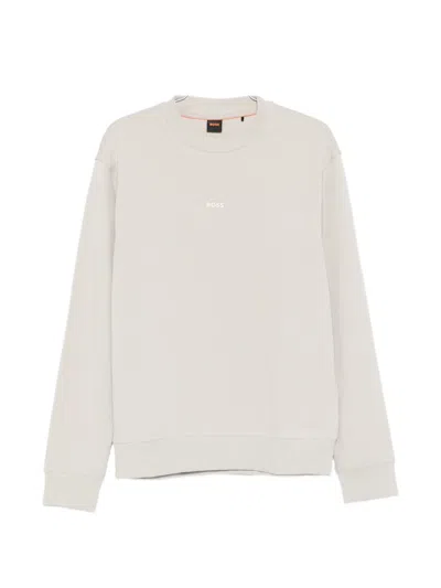 Hugo Boss Long-sleeved Knitwear In Neutral