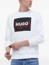 Hugo Boss Logo Sweatshirt In White
