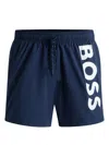 Hugo Boss Boss Octopus Swim Trunks In Blue